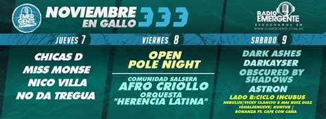 gallo 333|El Emergente Bar Club .